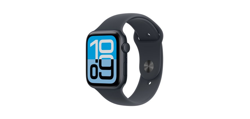 Apple Watch SE (3nd generation) OLED 44 mm Numérique 368 x 448 pixels Écran tactile Noir Wifi GPS (satellite)