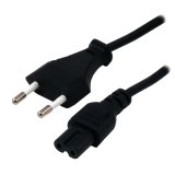 MCL Power Cord Portable Black 5.0m Noir 5 m Prise d'alimentation type C Coupleur C7