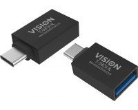 Vision TC-USBC3A/BL changeur de genre de câble USB C USB 3.0 A Noir