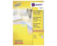 Étiquettes mini avery blanches 46 x 11,1 mm boîte 8400