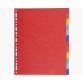 Jeu d'intercalaires 12 positions en carte recyclée 220g. Format A4+. Coloris assortis