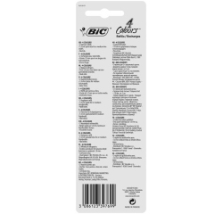 Recharge bic stylo 4 couleurs pointe 1mm trait 0,32mm       coloris rouge blister 2       unites