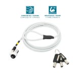 Mobilis 001325 câble antivol Blanc 1,8 m