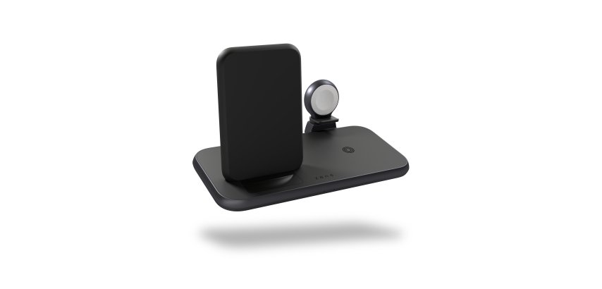 ZENS ZEDC15B/00 chargeur d'appareils mobiles Universel Noir Secteur, USB Recharge sans fil Charge rapide Intérieure