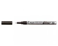Marqueur pilot feutre permanent encre métallique pointe finenon biseautée polyacétate 4mm argent