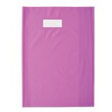 Protège-cahier elba styl'sms pvc opaque 12/100e sans phtalates porte-étiquette et étiquette a4+ 240x320mm violet