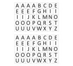 Gommette éducative maildor alphabet coloris rouge bleu vert jaune noir 6 planches 1600 unités