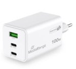 MediaRange MRMA123 Mobile Device Charger Laptop, Smartphone, Tablet White AC Fast Charging Indoor