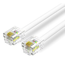 Vention IQBWJ cable telefónico 5 m Blanco