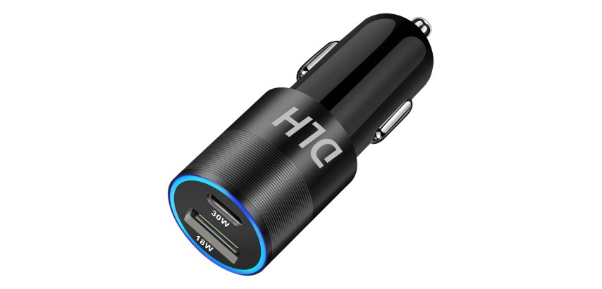 DLH DY-AU5348B chargeur d'appareils mobiles Universel Noir Allume-cigare Charge rapide Auto