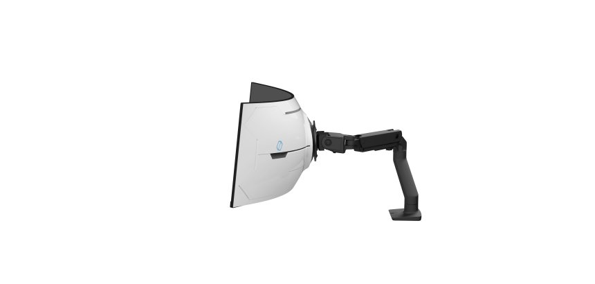 Ergotron HX Series HX ARM WITH VERY HEAVY DUTY PIVOT DESK 144,8 cm (57") Bureau Noir