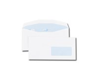 Enveloppe gpv multimachine 114x229mm 80g gommée fenêtre 45x100mm position fenêtre 20/20 boîte 1000 unités