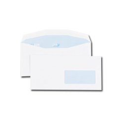 Enveloppe gpv multimachine 114x229mm 80g gommée fenêtre 45x100mm position fenêtre 20/20 boîte 1000 unités