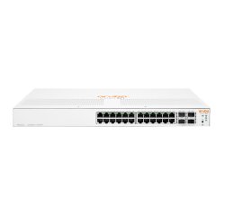 HPE Aruba Networking Aruba Instant On 1930 24G Class4 PoE 4SFP/SFP+ 195W Géré L2+ Gigabit Ethernet (10/100/1000) Connexion Ethernet, supportant l'alimentation via ce port (PoE) 1U Blanc