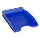 Corbeille à courrier q-connectpolypropylène documents a4+ 240x320mm empilable 350x255x65mm coloris bleu transparent
