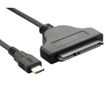 DLH DY-TU4870 câble SATA 0,16 m SATA 22-pin USB 3.2 Gen 1 (3.1 Gen 1) Type-C Noir