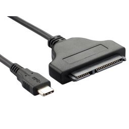 DLH DY-TU4870 câble SATA 0,16 m SATA 22-pin USB 3.2 Gen 1 (3.1 Gen 1) Type-C Noir