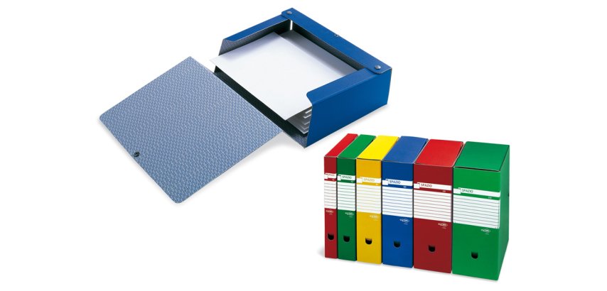 SEI Rota Spazio box file Blue PVC