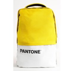 Pantone PT-BK102Y zaino Zaino casual Bianco, Giallo Poliestere
