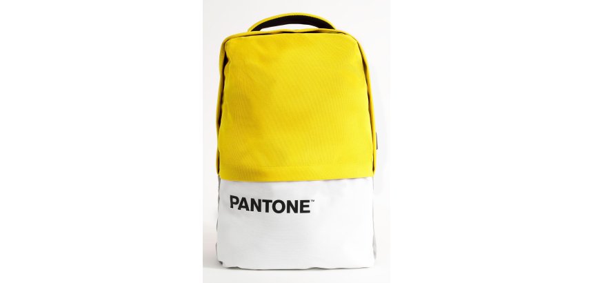 Pantone PT-BK102Y backpack Casual backpack White, Yellow Polyester