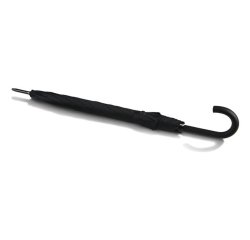Muitomas UMBRCURVEDBK umbrella Black Fiberglass Polyester Full-sized Rain umbrella