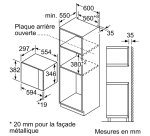 NEFF Micro ondes Encastrable HLAWD23N1F, N 50, 7 programmes automatiques
