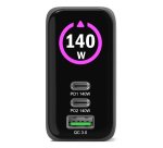 Port Designs 902140PEU chargeur d'appareils mobiles Universel Noir Secteur Charge rapide Intérieure