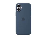 Apple Coque en silicone avec MagSafe pour iPhone 16 Plus - Denim