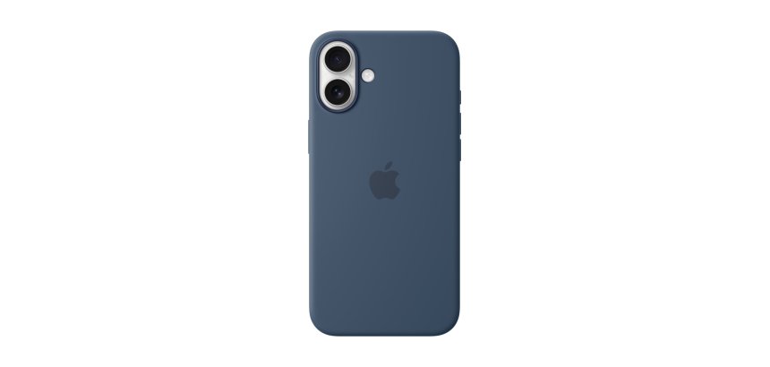Apple Coque en silicone avec MagSafe pour iPhone 16 Plus - Denim