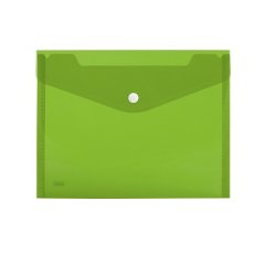 Busta con bottone - 24 x 18,5 cm - PP - colori assortiti fluo - Lebez - conf. 5 pezzi