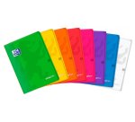 Cahier Oxford Easybook A4 petits carreaux 5mm margés 96 pages agrafées couverture polypro coloris assortis