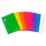 Cahier Oxford Easybook A4 petits carreaux 5mm margés 96 pages agrafées couverture polypro coloris assortis