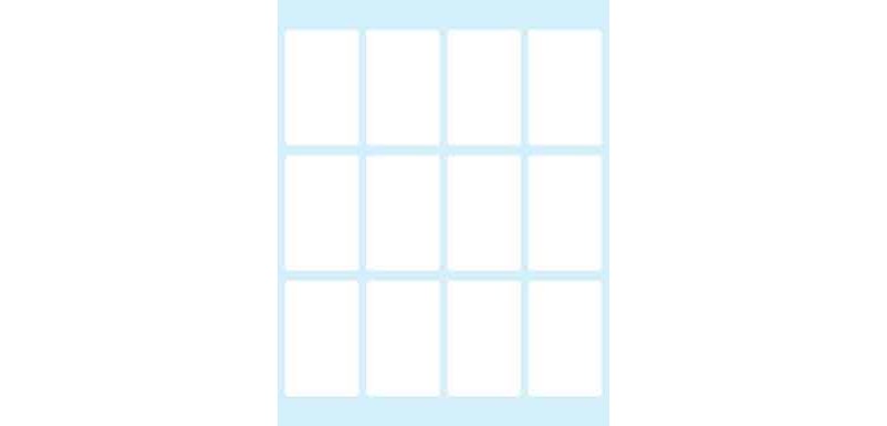 Tico E-4428 printer label White Self-adhesive printer label