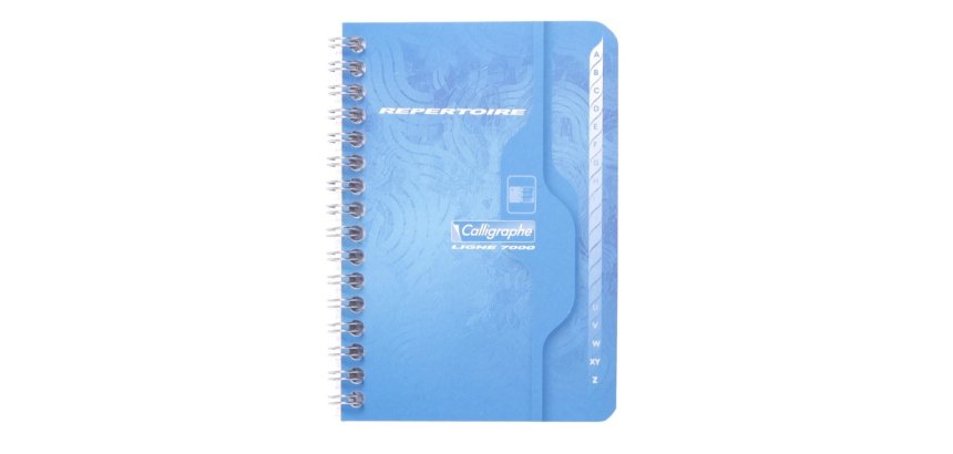 Répertoire reliure intégrale 7000 9x14 cm 100 pages petits carreaux 70 g - Assortis