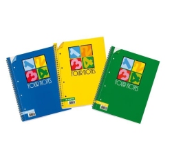 Blocco spirale Four Notes - 5mm - 222 x 297mm - 70gr - 120 fogli - Blasetti