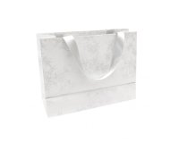 Prem. Blanc, sac shop 32x13x24,5 Fleurs - Blanc