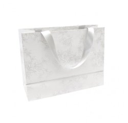 Prem. Blanc, sac shop 32x13x24,5 Fleurs - Blanc