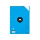 Feuillet mobile liderpapel antartik a4 100 feuilles 100g quadrillage 5mm 4 trous bandes de 5 couleurs