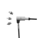 DICOTA D31700 câble antivol Noir, Argent 2 m