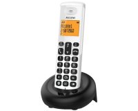 Alcatel E160 Telefono DECT Identificatore di chiamata Nero, Bianco