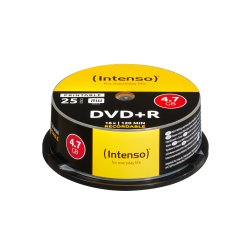 Intenso DVD+R 4,7GB, Bedruckbar, 16x 4,7 GB 25 Stück