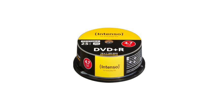 Intenso DVD+R 4.7GB, Printable, 16x 25 pc(s)