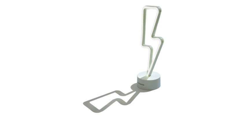 Muitomas NEONTBOLT table lamp Non-changeable bulb(s) Neon White