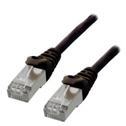 MCL IC5K99A06ASH05N câble de réseau Noir 0,5 m Cat6a S/FTP (S-STP)
