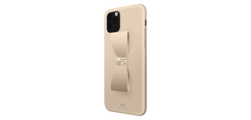 White Diamonds Bow custodia per cellulare Cover Oro
