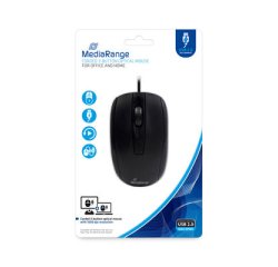 MediaRange MROS211 Office Ambidextrous Mouse USB Type-A Optical 1000 DPI