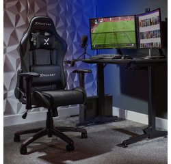 X Rocker 2023027 Siège pour jeu vidéo Siège de jeu sur PC Siège rembourré Noir
