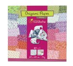 Feuille papier origami clairefontaine liberty 70g 200x200mm coloris assortis