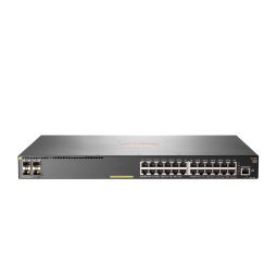 HPE Aruba Networking 2930F 24G PoE+ 4SFP+ Géré L3 Gigabit Ethernet (10/100/1000) Connexion Ethernet, supportant l'alimentation via ce port (PoE) 1U