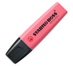Surligneur stabilo boss original pastel encre base    eau pointe biseautee largeur  trace 2/5mm coloris petale de